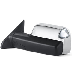 MOSTPLUS Chrome Mirrors For 2009-2018 Ram 1500, 2010-2018 Ram 2500/3500 w/Power Heating & Turn Light & Puddle Lights & Daytime Running Light (Set of 2)
