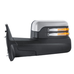 MOSTPLUS Chrome Mirror For 2009-2018 Dodge Ram 1500, 2010-2018 2500/3500 w/Power Heating & Turn Light & Puddle Lights (Set of 2)