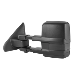 MOSTPLUS Black Mirrors For 2002-2008 Dodge Ram 1500, 2003-2009 Dodge Ram 2500/3500 w/Power Heating & Turn Light & Puddle Lights & DRL (Set of 2)