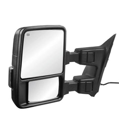 MOSTPLUS Towing Mirror For 2003-2016 Ford F250 F350 F450 F550 Super Duty Power Heated Mirror w/Led Running and Turn Light (Set of 2)