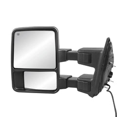 MOSTPLUS Towing Mirror For 2003-2016 Ford F250 F350 F450 F550 Super Duty Power Heated Mirror w/Led Running and Turn Light (Set of 2)