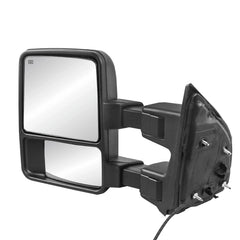 MOSTPLUS Towing Mirror For 2003-2016 Ford F250 F350 F450 F550 Super Duty Power Heated Mirror w/Led Running and Turn Light (Set of 2)