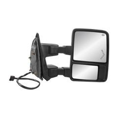 MOSTPLUS Chrome Power Heated Tow Mirror For 1999-2007 Ford F250 F350 F450 F550 Super Duty w/Smoke Turn Light (Set of 2)