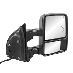 MOSTPLUS Towing Mirror For 2008-2016 Ford F250 F350 F450 F550 Super Duty Power Heated Mirror w/Turn Light (Set of 2)